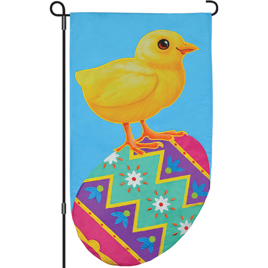 13 in. Enhanced Flag - Easter Egg Chick