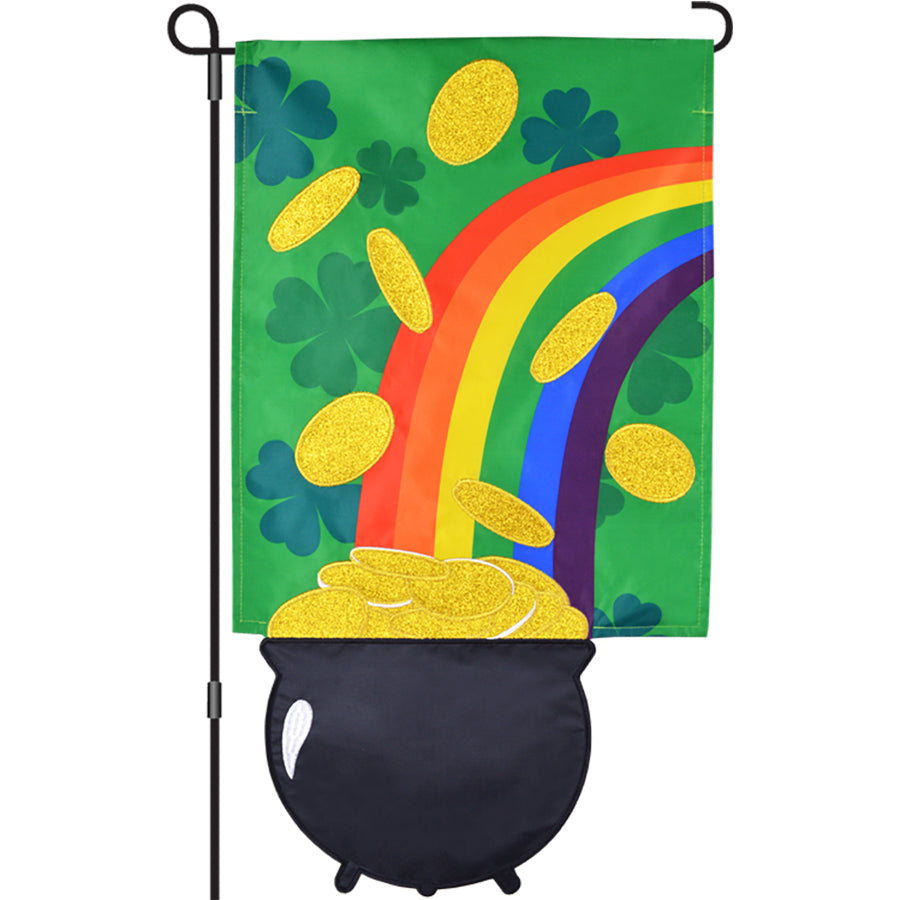 13 in. Enhanced Flag - Lucky Pot o' Gold