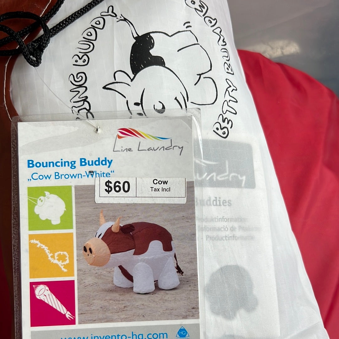 BOUNCING BUDDY COW BROWN WHITE