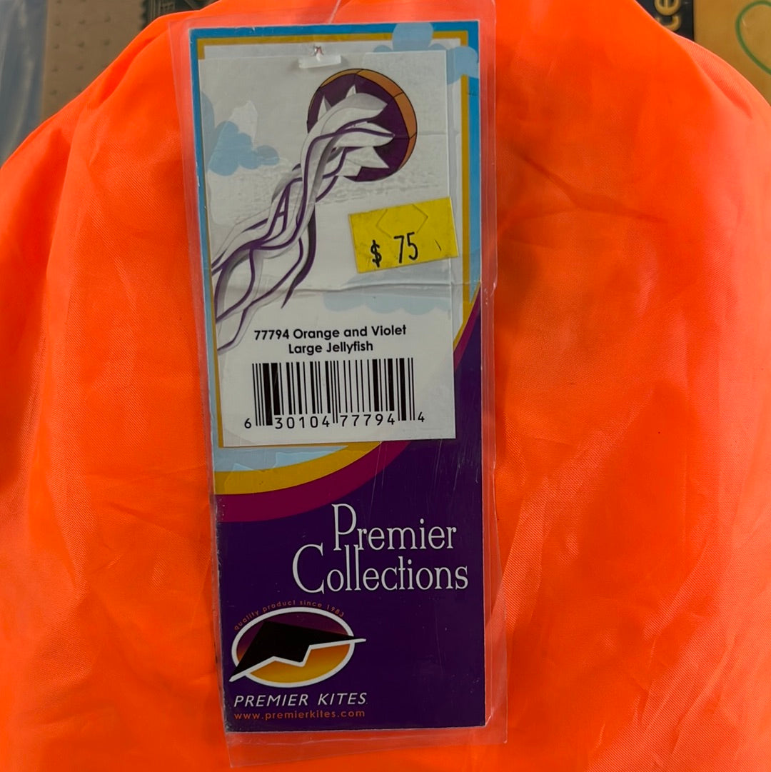ORANGE AND VIOLET LARGE JELLYFISH