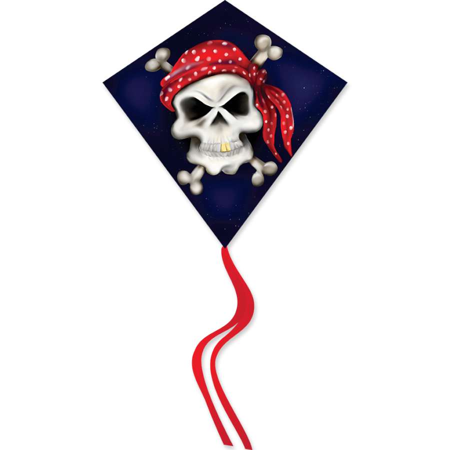 25 IN DIAMOND SKULL & Crossbones